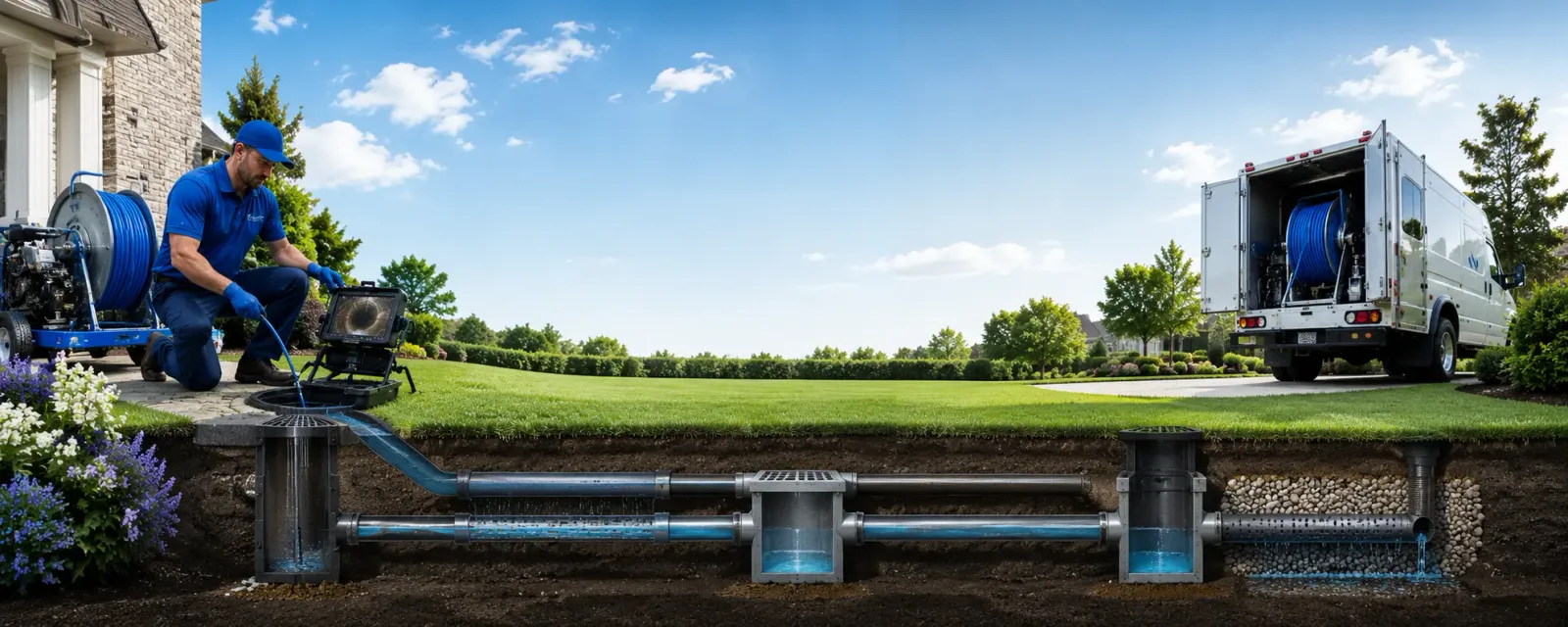 Outdoor drain cleaning information for Leo, IN